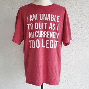 NWOT! Too Legit Men's T-Shirt
